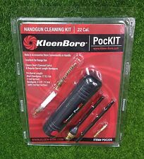 Kleen-Bore PocKIT Gun Cleaning Kit .22 Cal Pistols w/ Jag/Brush/Mop - POC220