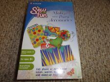 NEW MAKE YOUR OWN PURSE ACCESSORIES KIDS CRAFT SET BY SINGER SEW FUN