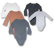 Cotton Blend Bodysuits Bundle, 5 Items Baby Toddler 12 Months