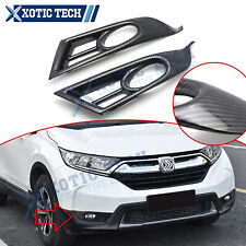 Carbon Fiber Look Fog Light Driving Lamp Decoration Cover For Honda CR-V 17-19