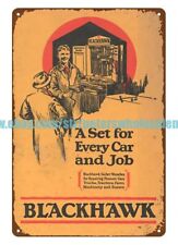 1928 Blackhawk Socket Wrenches automotive tools metal tin sign decor shopping