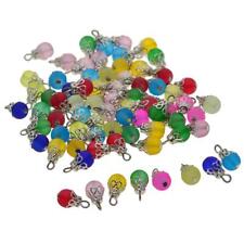 Glass Ball Charms Craft Accessories Handmade for Making Supplies Necklace