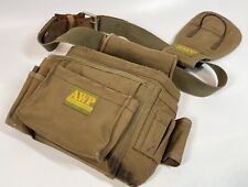 AWP American Work Products Classic Brown Canvas Construction Hammer Tool Belt