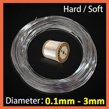 Craft Wire Stainless Steel Wire 0.1mm-3mm Jewellery Modelling Bendy Soft/Hard