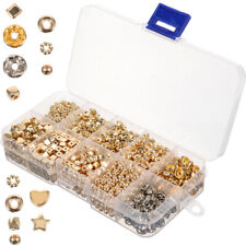 1240 Pcs Plastic Loose Bead Set Bracelet Kit Craft Beads Charms Accessories