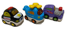 VTech Go Go Smart Wheels Police Helicopter Hot Rod Cars Kids Play Lot Works - Tacoma - US