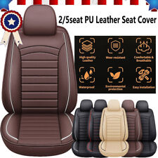 PU Leather Automotive Car Seat Covers Decorative Cushion for Ford Full Set Front