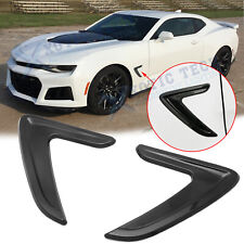 For Chevy Camaro Black ABS Glossy Side Fender Air Flow Vent Racing Decal Sticker