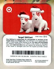 TARGET Bullseyes Wearing Santa Hats ( 2005 ) Gift Card ( $0 ) V2 - RARE
