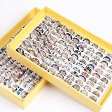 NEW 30pcs MIX LOT Stainless Steel rings Wholesale Men Women Fashion Jewelry lot