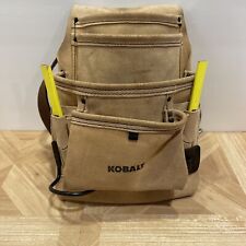 Kobalt Belt Tool Pouch Leather General Construction Heavy Duty With Strap