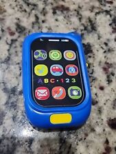 Baby King Blue Cell Smart Phone Toddler Kid Toy Talks Lights Music Sounds Rings - Oklahoma City - US