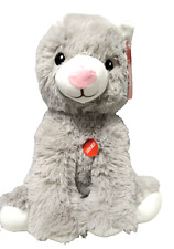 NWT Plush Toy W/ Squeaker Lucky Kitty Cat 11 Gray Gift For Kids or Pet 2022 - Scranton - US"