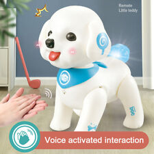 Remote Control Robot Dog Smart Voice Control Singing Walking Puppy Toy For Kids - US