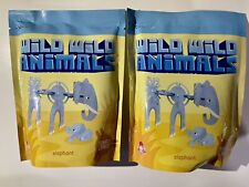 Lot Of 2 Wendy's Kids Meal Wild Wild Animals Elephant Smart Links Toy New Sealed - Tampa - US