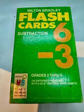 ⚡️Milton Bradley Rare Subtraction Flash Cards # 4452 Grades 2 thru 6 Smart kids - Melbourne - US