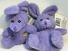 2 Purple bunnies plush 8 rabbit bright colored SOFT New with Tags Kids play toy - Kernersville - US"