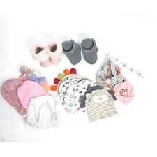 Newborn Accessory Bundle Hats Booties Headbands 15 Items Total