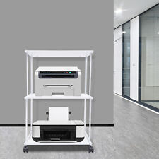 Modern Movable Laptop Printer Small Cart Rolling Laptop Stand Office White Table - Toronto - Canada