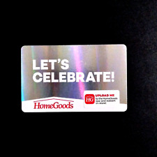 Homegoods Let's Celebrate Shiny NEW COLLECTIBLE GIFT CARD $0 #6001