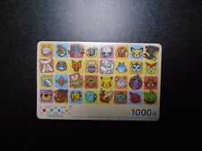 Pokemon Prepaid Gift Card Poke Toru Pikachu Vaporeon Sylveon Zapdos #2514 PLAY