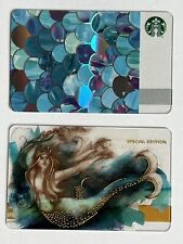 Starbucks 2015 Mermaid" Special Edition Gift Cards | Set of 2"