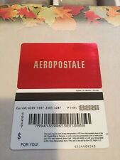 AEROPOSTALE Logo on Red ( 2013 ) Foil Gift Card ( $0 ) V1