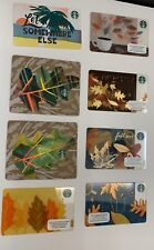 8 Different Starbucks Gift Cards Fall Season LET IT SNOW SOMEWHERE ELSE Leaves