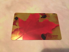 WALMART Autumn Leaves ( 2007 ) Foil Gift Card ( $0 )