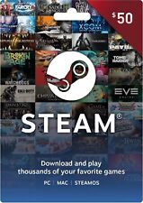 STEAM 50$ Gift card PC!