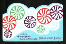 KIRKLAND'S HOME Visions of Sugarplums, Mints ( 2007 ) Die-Cut Gift Card ( $0 )