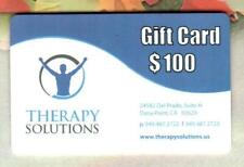 THERAPY SOLUTIONS Collectable 2011 Promotional Gift Card ( $0 - Expired )