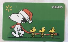 Peanuts~Snoopy & Woodstocks~CHRISTMAS ~Walmart Gift Card~No$Value~NEW~Fast Ship.