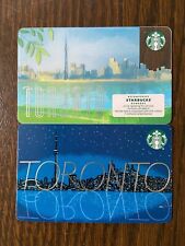 🇨🇦 STARBUCKS TORONTO CANADA" (lot of 2) Gift Cards - New No Value"