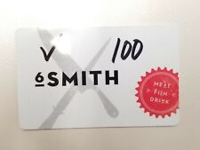 6Smith Restaurant $100 Gift Card