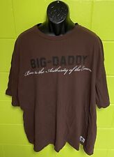 Big Daddy Clothing Co Shirt Mens 4XL Logo T-shirt Brown Bigger Is Better Crown