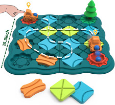 Kids Toys Board Games, Smart Logical Road Builder Brain Teasers Puzzles (28 PCS) - Las Vegas - US