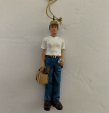 CARPENTER Guy CHRISTMAS ORNAMENT NEW Man Construction Framer Wood Work TOOLS