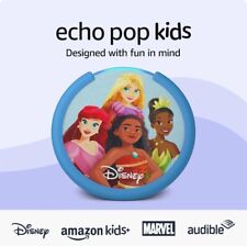 Amazon Echo Pop Kids, Designed for kids w/ parental controls | Disney Princess - Manhattan - US