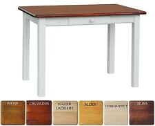 Dining table large kitchen table drawer country house still 130, 140, 160, 180, 200 cm