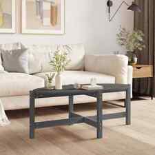 Coffee Table Grey 118X63X45 Cm Solid Wood Pine