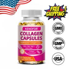 Collagen Peptides 30 to 120 Capsules - For Skin and Nail Wrinkles - Toronto - Canada