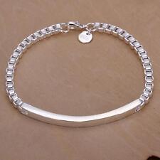 beautiful Fashion hot gift silver box chain pretty women bracelet jewelry cute