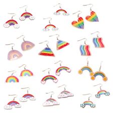 Acrylic Pendant Earrings for Women Lightweight Ear Pendants Cartoon Ear Jewelry