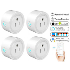 1/4 PCS Mini Smart Plug Outlet Socket Remote Control For Alexa Google IFTTT - CN