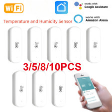 Wifi Smart Home Temperature Humidity Sensor Works with GoogleAlexa Home Life - CN