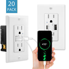 4.2 Amp Type C USB Wall Outlet TR Smart Chip High Speed Charging for iPhone × 20 - South El Monte - US