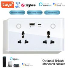Wifi / Zigbee Smart USB Wall Socket Wireless UK Plug With Power Monitor Work Wit - CN