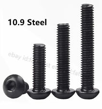 M1.6-M6 Metric 10.9 Black Alloy Steel Allen Hex Socket Button Head Screw Bolts - CN