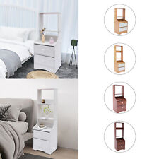 Tall Bedside Table Night Stand W/ 2 Drawers Storage Modern Furniture Durable - Toronto - Canada